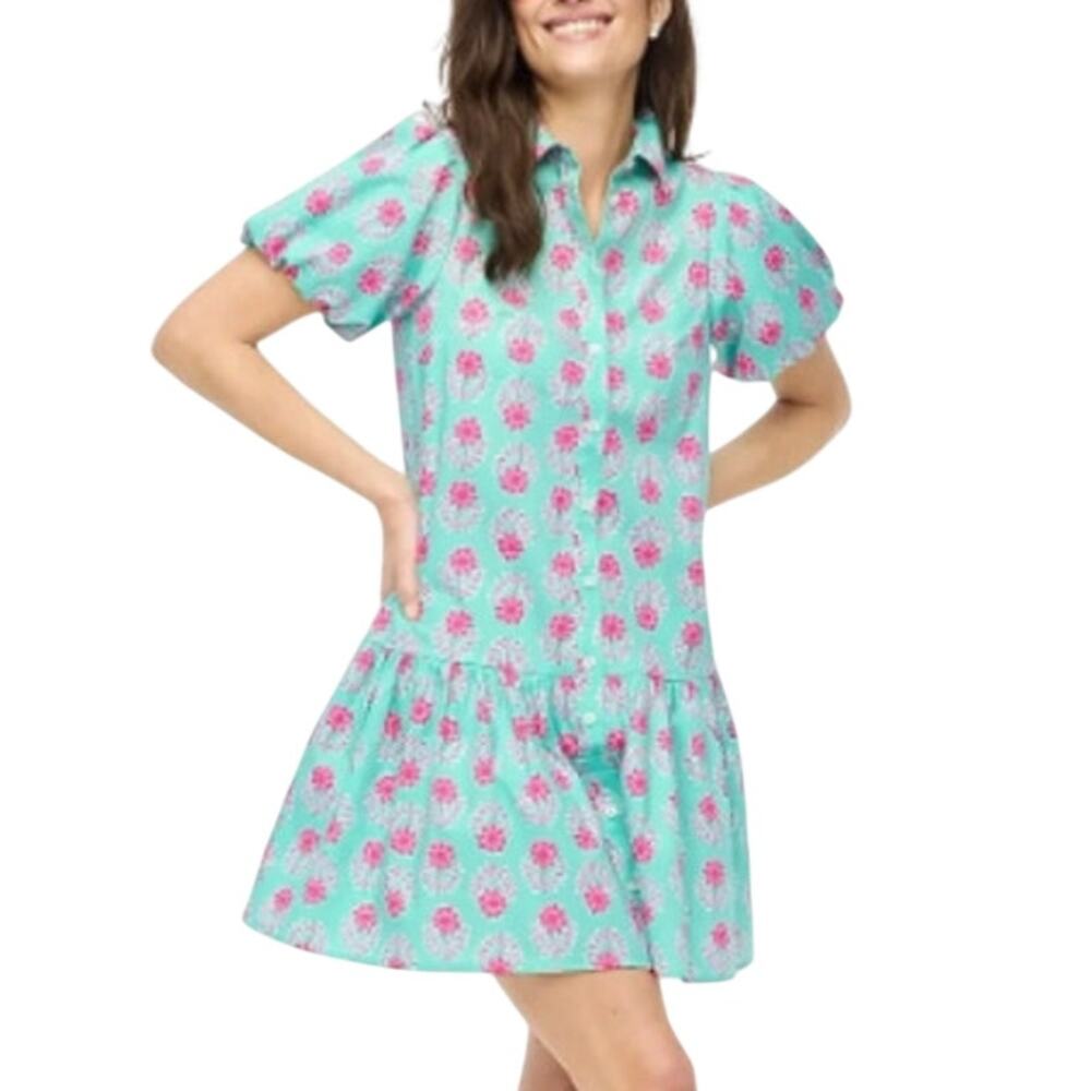 J. Crew Bubble Sleeve Mini Dress 8